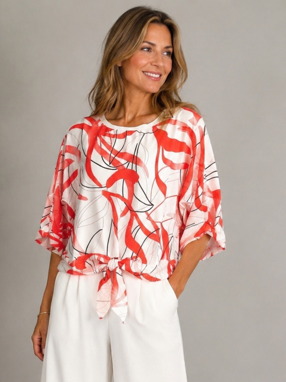 Alfani tie-front blouse size XS to medium
